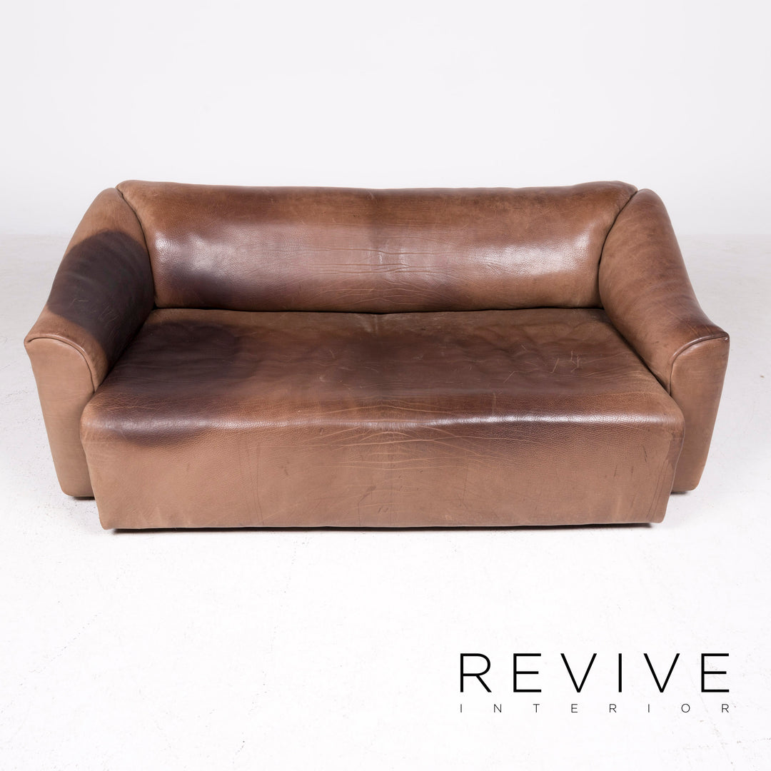 de Sede DS 47 designer leather sofa armchair stool set genuine leather two-seater three-seater couch aniline #8680