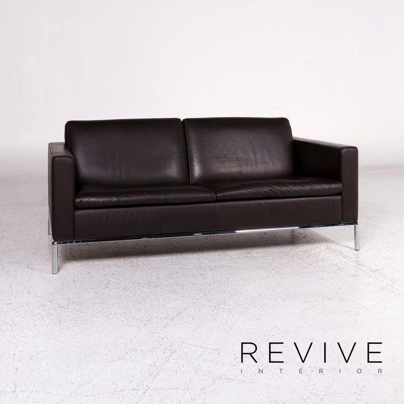 de Sede DS 4 Leder Sofa Braun Zweisitzer Couch 