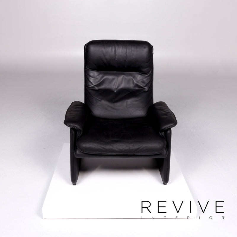de Sede DS 50 Leder Sessel Garnitur Schwarz 2x Sessel Relaxfunktion Funktion 