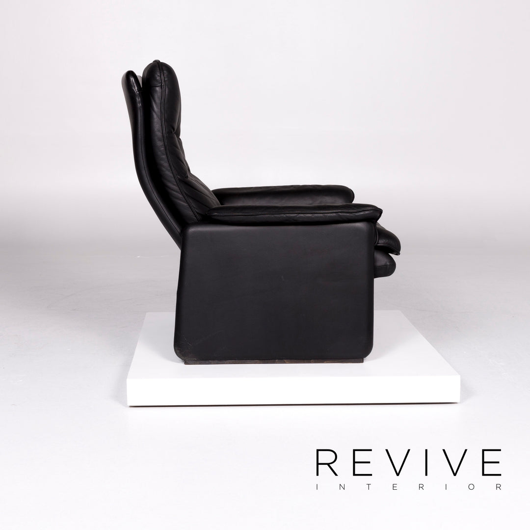 de Sede DS 50 leather armchair set black 2x armchair relax function function #10389