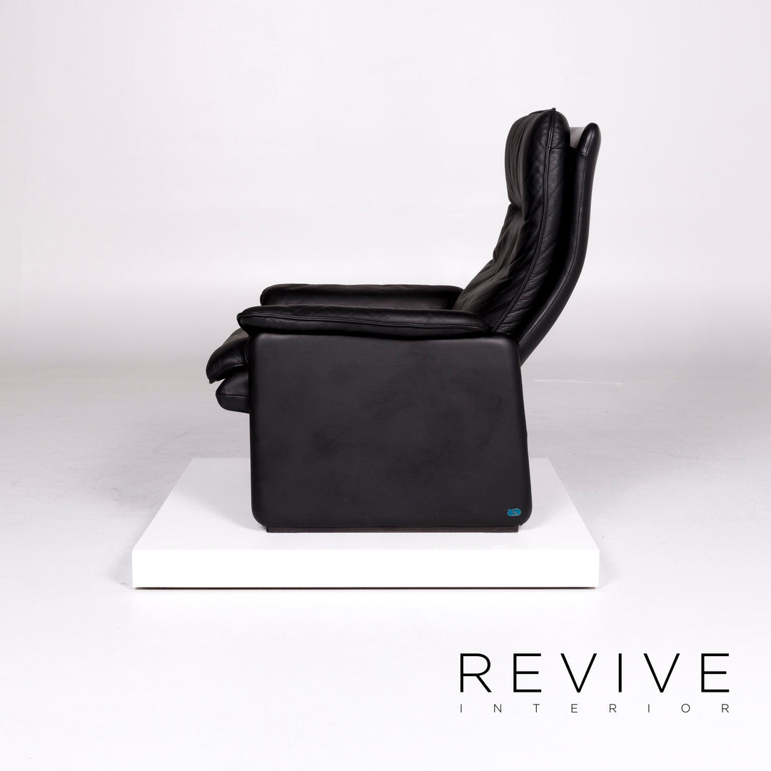 de Sede DS 50 leather armchair set black 2x armchair relax function function #10389