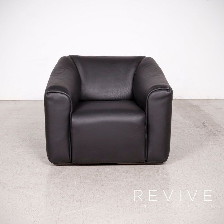 de Sede ds 47 Leder Sessel Schwarz Echtleder #8258