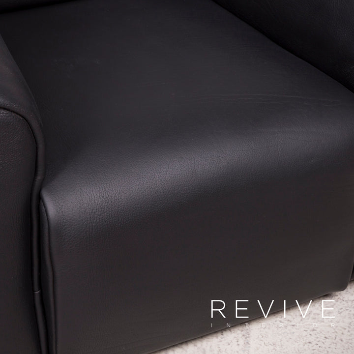 de Sede ds 47 Leder Sessel Schwarz Echtleder #8258