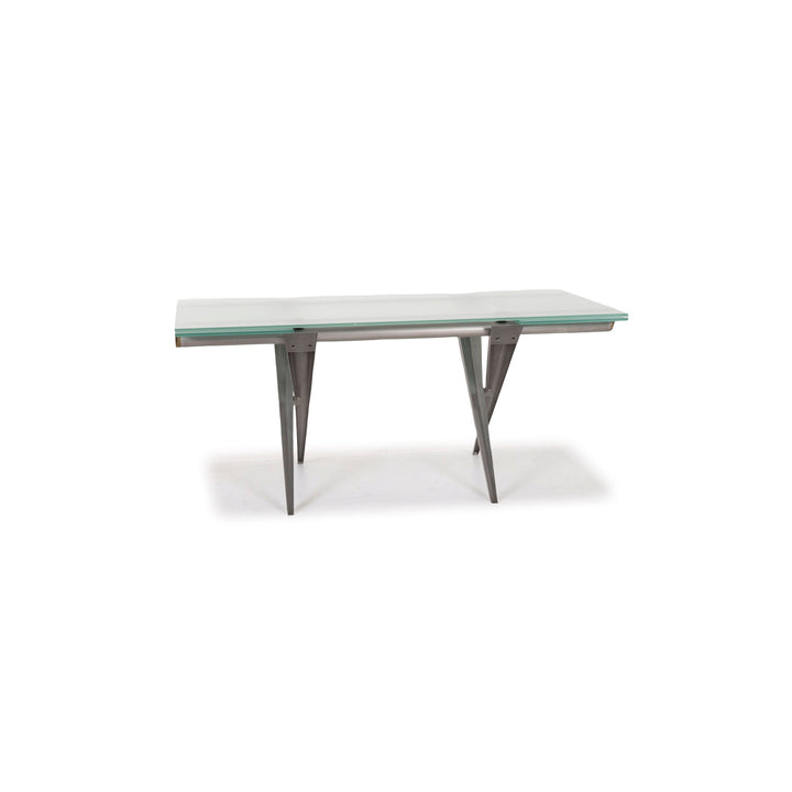 DESALTO glass dining table function table extendable #12392