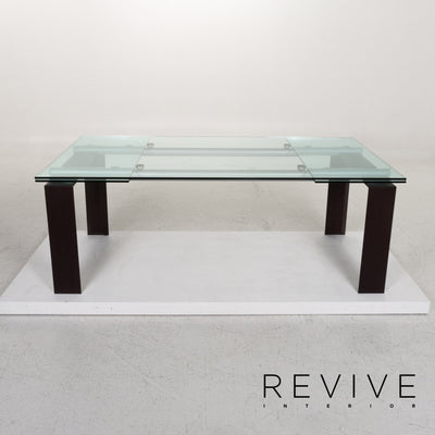 DESALTO Stilt Glas Holz Esstisch Ausziebar Tisch #13182
