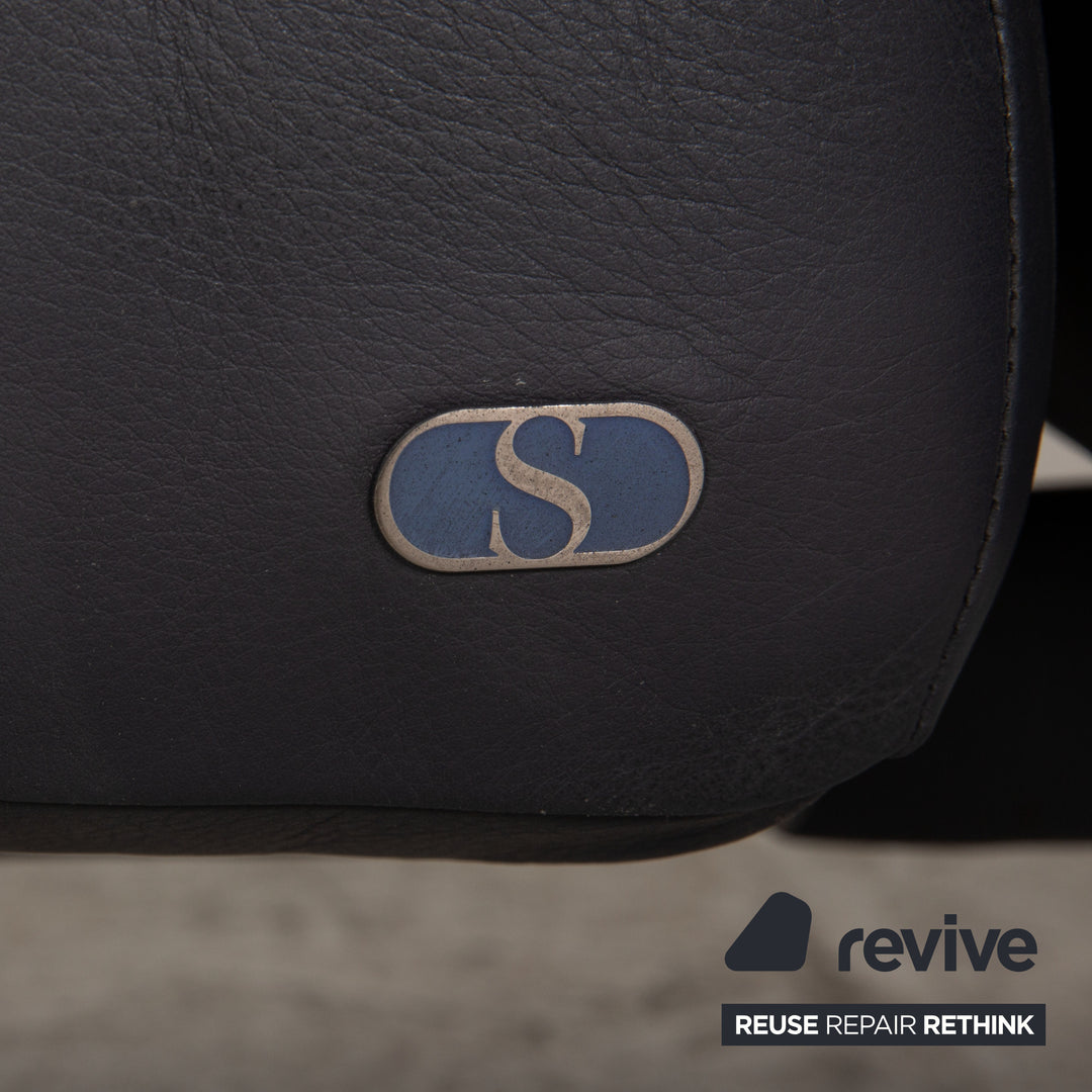 de Sede DS 450 Leder Zweisitzer Grau Sofa Couch Funktion