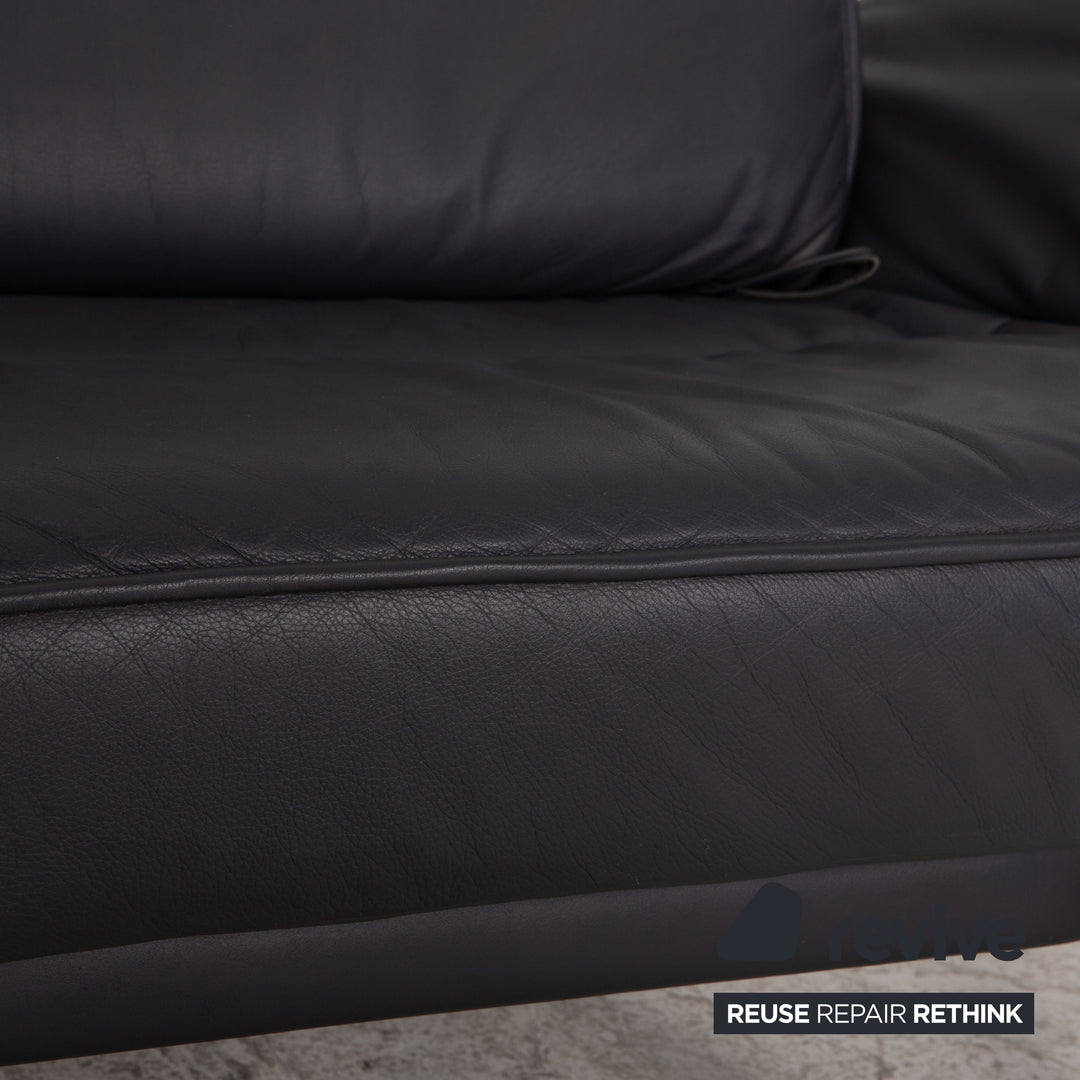 de Sede DS 450 Leder Zweisitzer Grau Sofa Couch Funktion