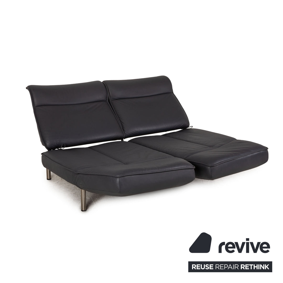 de Sede DS 450 Leder Zweisitzer Grau Sofa Couch Funktion