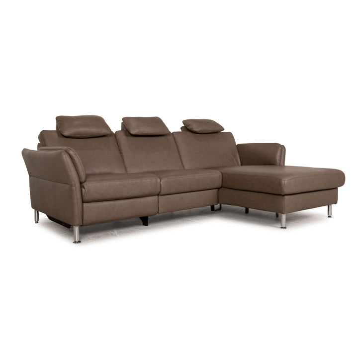 Dieter Knoll Collection Latina L Leder Sofa Beige Ecksofa Couch elektr. Funktion