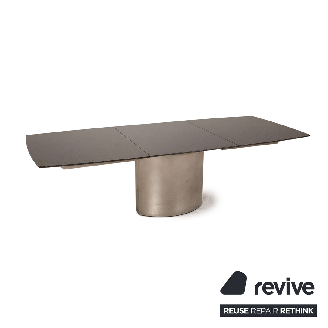 Draenert Adler 2 No. 1224 granite metal table anthracite dining table extendable