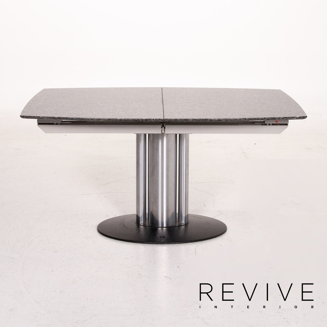 Draenert Adler 2 Nr. 1224 Stein Metall Esstisch Anthrazit Ausziehbar Tisch #14812