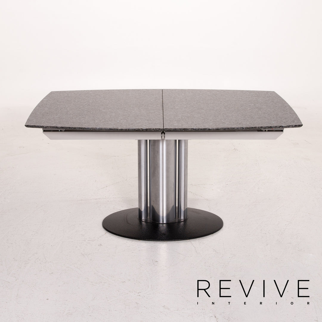 Draenert Adler 2 Nr. 1224 Stein Metall Esstisch Anthrazit Ausziehbar Tisch #14812