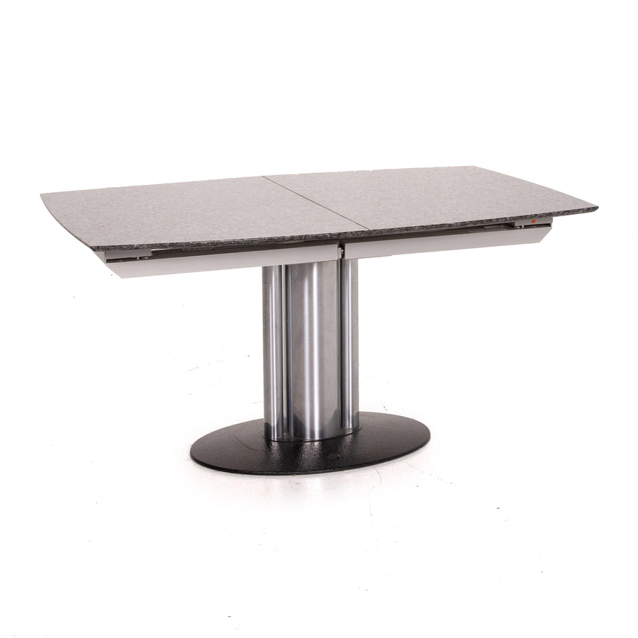 Draenert Adler 2 No. 1224 stone metal dining table anthracite extendable table #14812