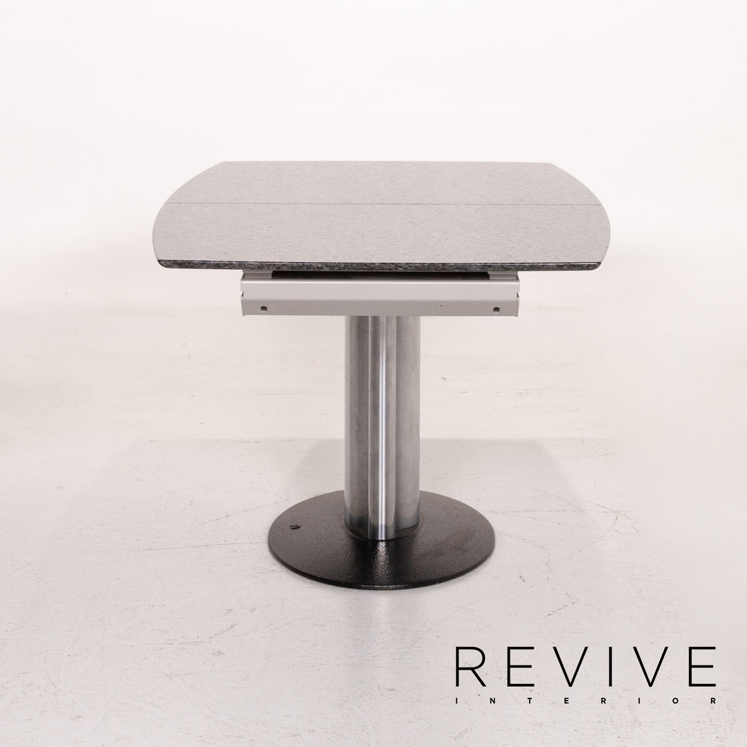 Draenert Adler 2 Nr. 1224 Stein Metall Esstisch Anthrazit Ausziehbar Tisch #14812