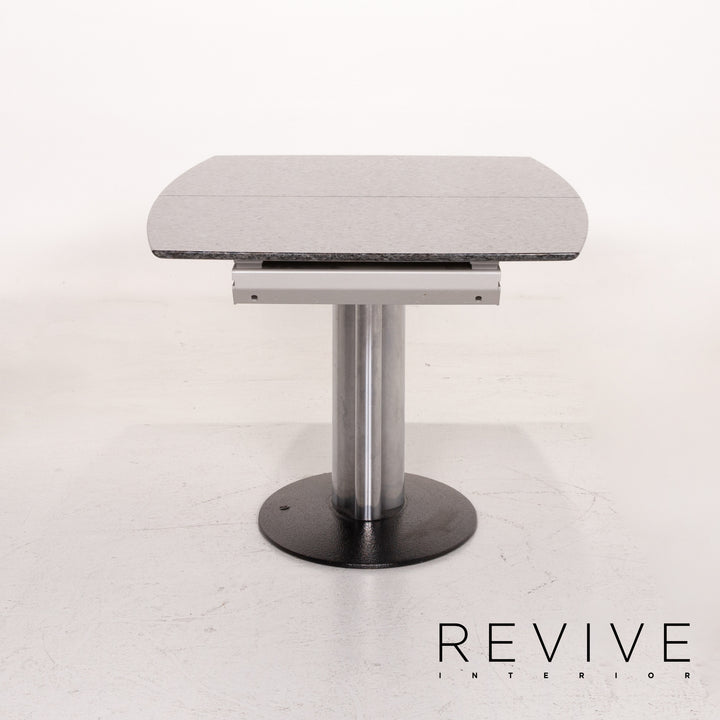 Draenert Adler 2 Nr. 1224 Stein Metall Esstisch Anthrazit Ausziehbar Tisch #14812