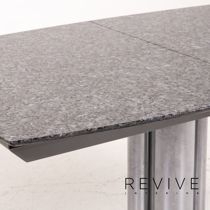 Draenert Adler 2 Nr. 1224 Stein Metall Esstisch Anthrazit Ausziehbar Tisch #14812