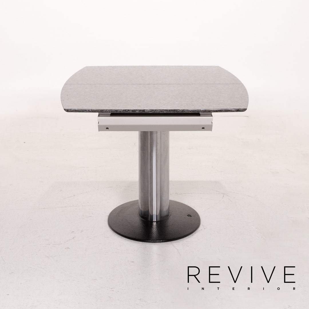 Draenert Adler 2 Nr. 1224 Stein Metall Esstisch Anthrazit Ausziehbar Tisch #14812