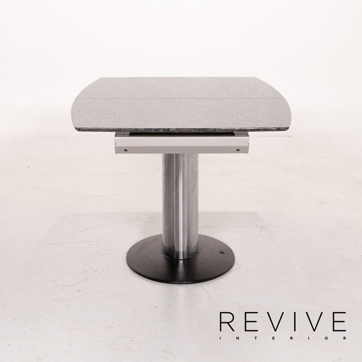 Draenert Adler 2 Nr. 1224 Stein Metall Esstisch Anthrazit Ausziehbar Tisch #14812