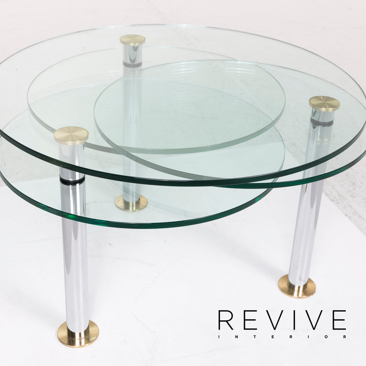 Draenert Glas Couchtisch Rund Tisch Funktion Flexibel #12201