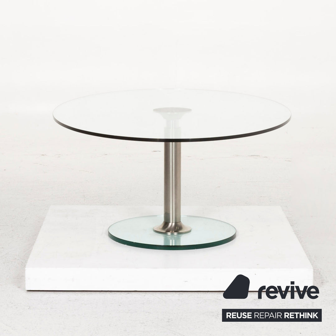 Draenert glass coffee table silver #12804