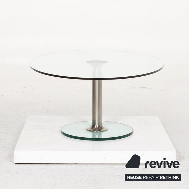Draenert glass coffee table silver #12804