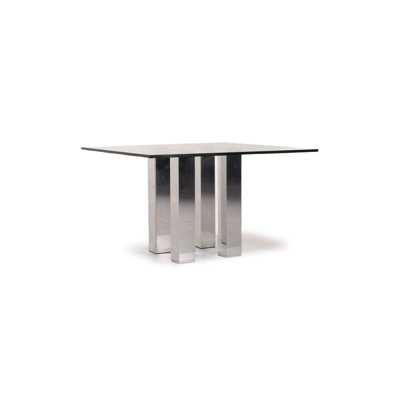 Draenert Glas Esstisch Silber Tisch 