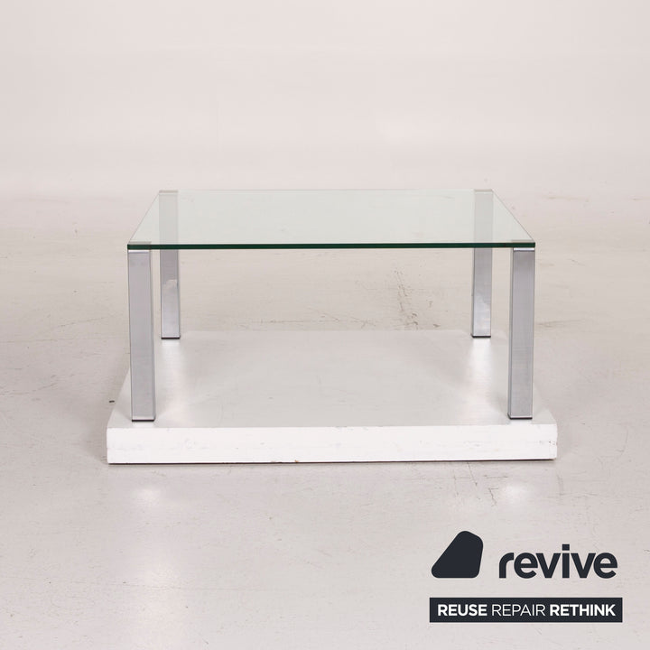 Draenert Glas Tisch Silber Couchtisch #15068