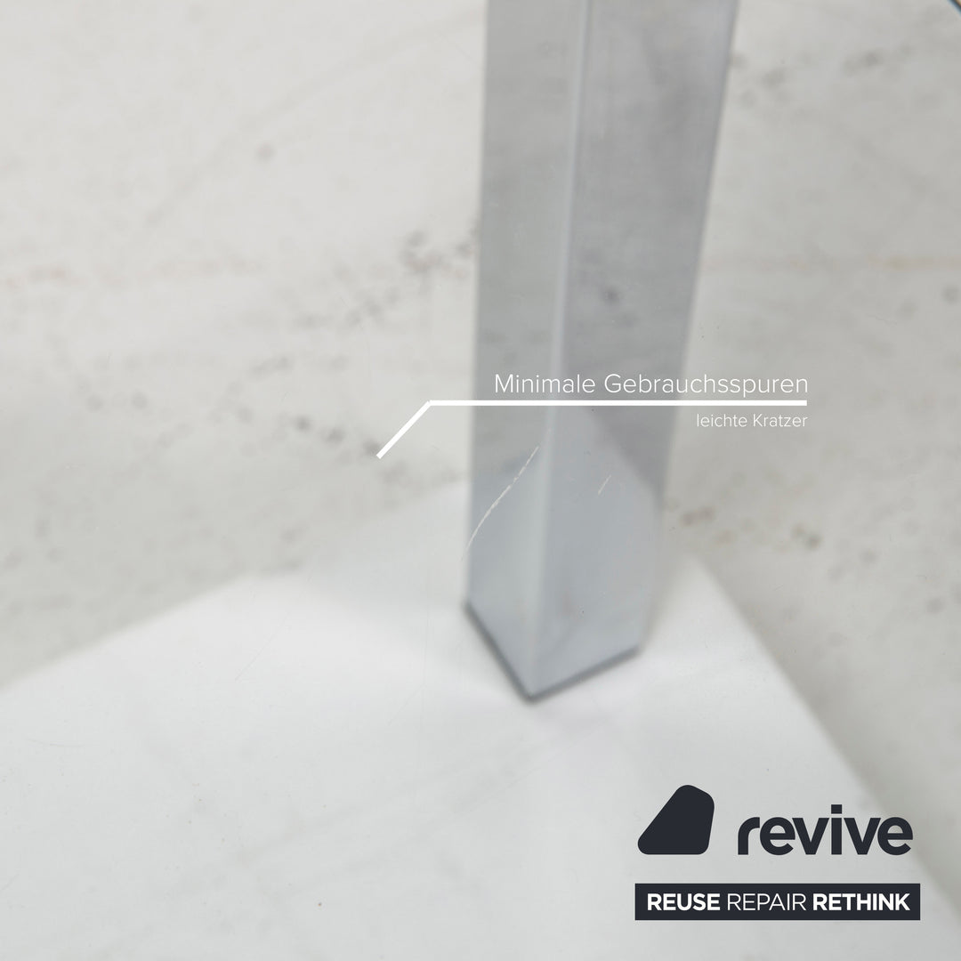 Draenert Glas Tisch Silber Couchtisch #15068