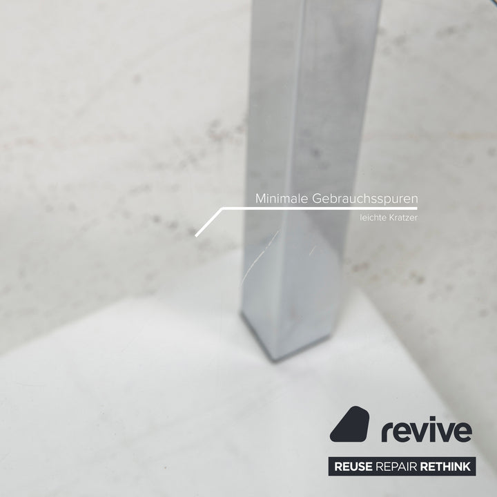 Draenert Glas Tisch Silber Couchtisch #15068