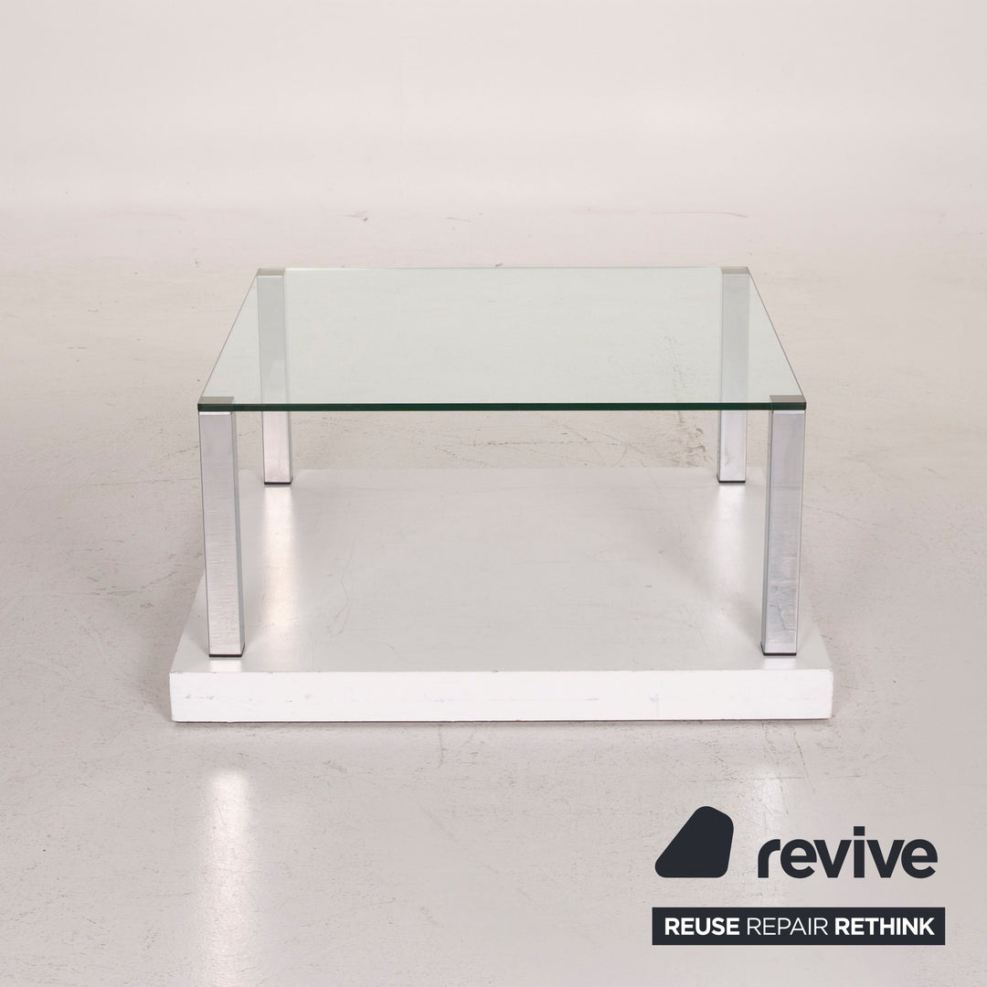 Draenert Glas Tisch Silber Couchtisch #15068