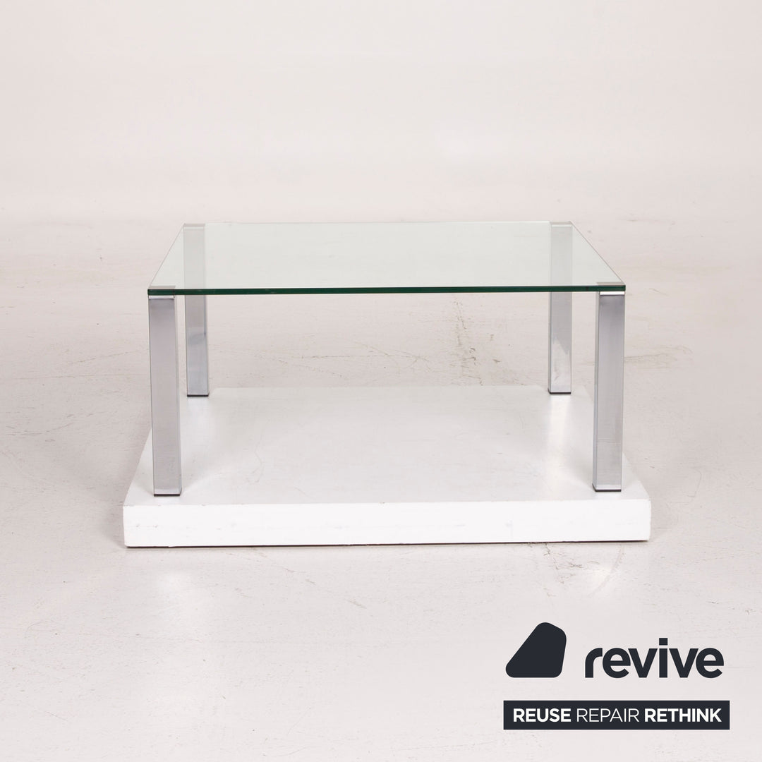 Draenert Glas Tisch Silber Couchtisch #15068