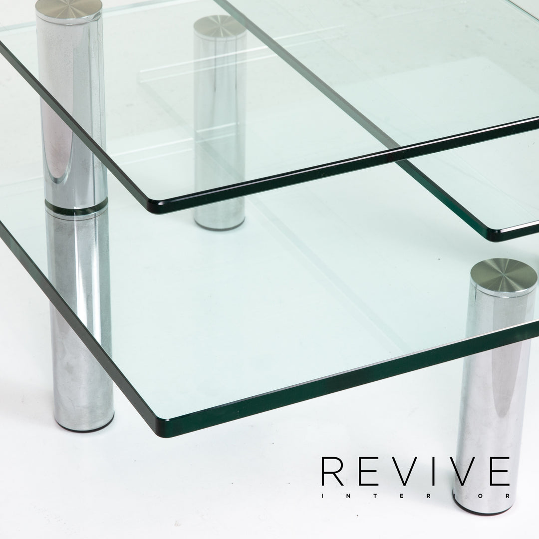 Draenert Imperial Glass Coffee Table Extendable Outlet #14231