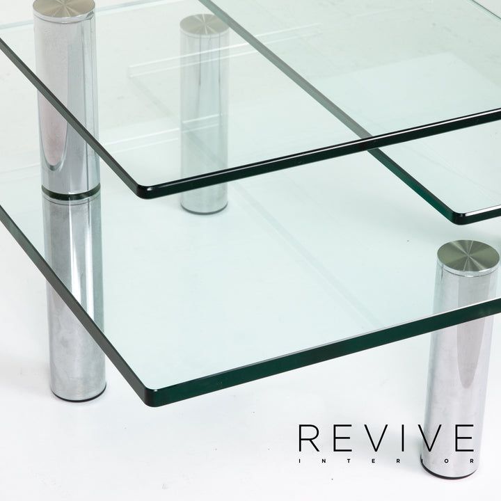 Draenert Imperial Glass Coffee Table Extendable Outlet #14231