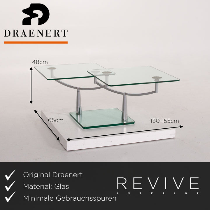 Draenert Waage Glas Chrom Couchtisch Funktion #13674