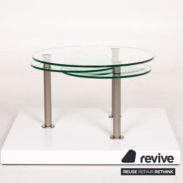 Draenert Intermezzo Glas Couchtisch Metall Verstellbar Variabel Tisch #13880