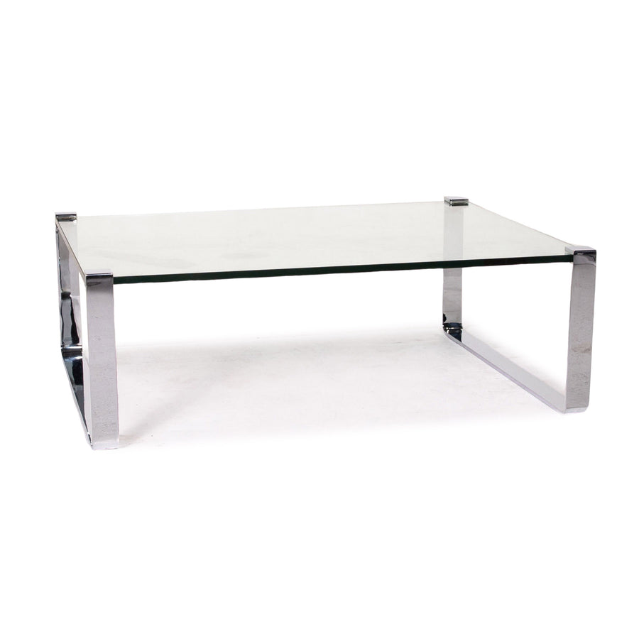 Draenert Classic 1022 Glass Coffee Table Metal Table #13603