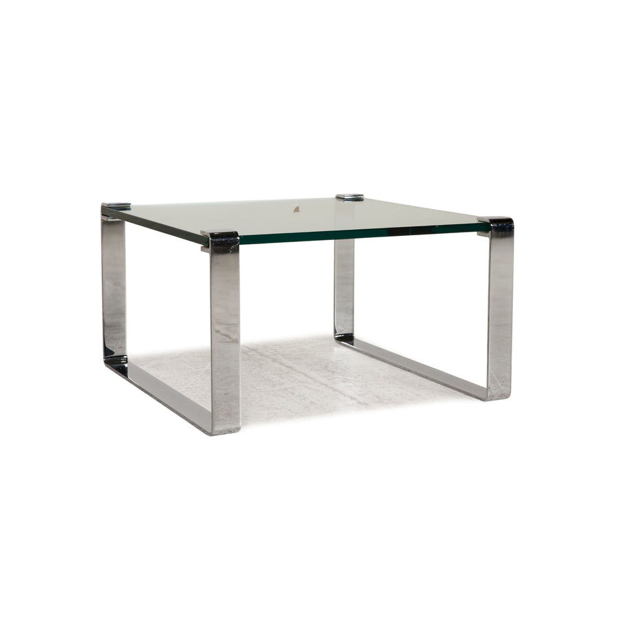 Draenert Classic 1022 glass table silver coffee table