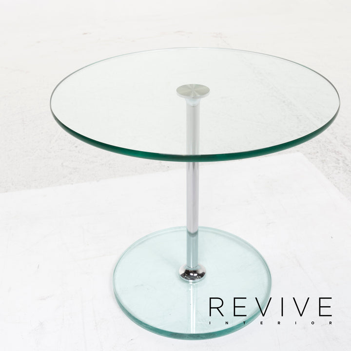 Draenert Largo 1010 Glass Table Set Silver Coffee Table #13194