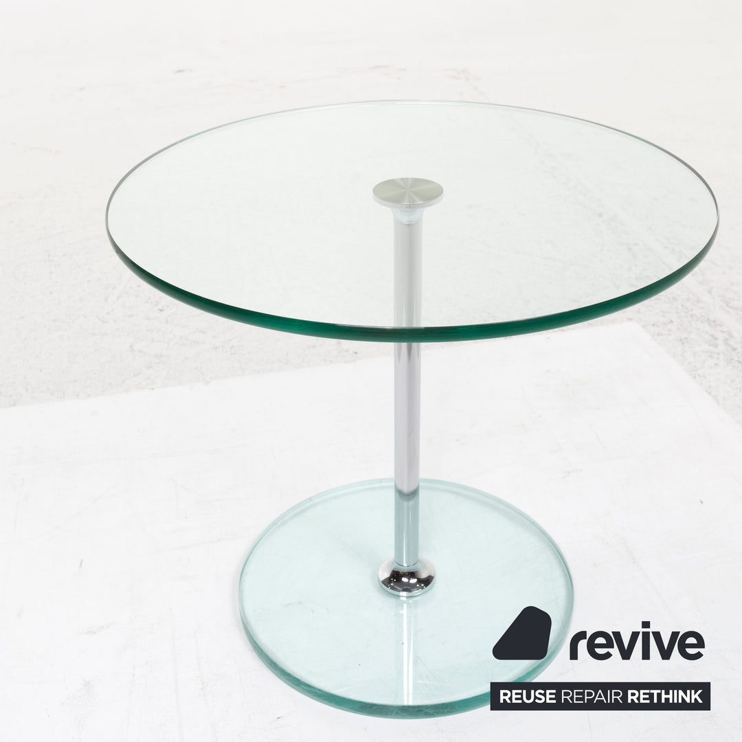 Draenert Largo 1010 Glass Table Silver Coffee Table #13065