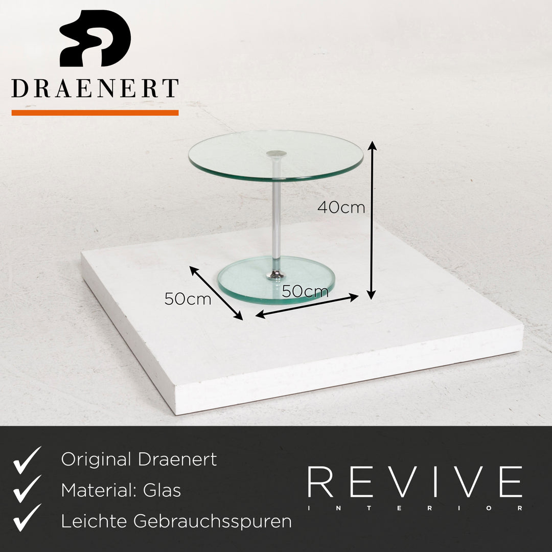 Draenert Largo 1010 Glass Table Silver Coffee Table #13066