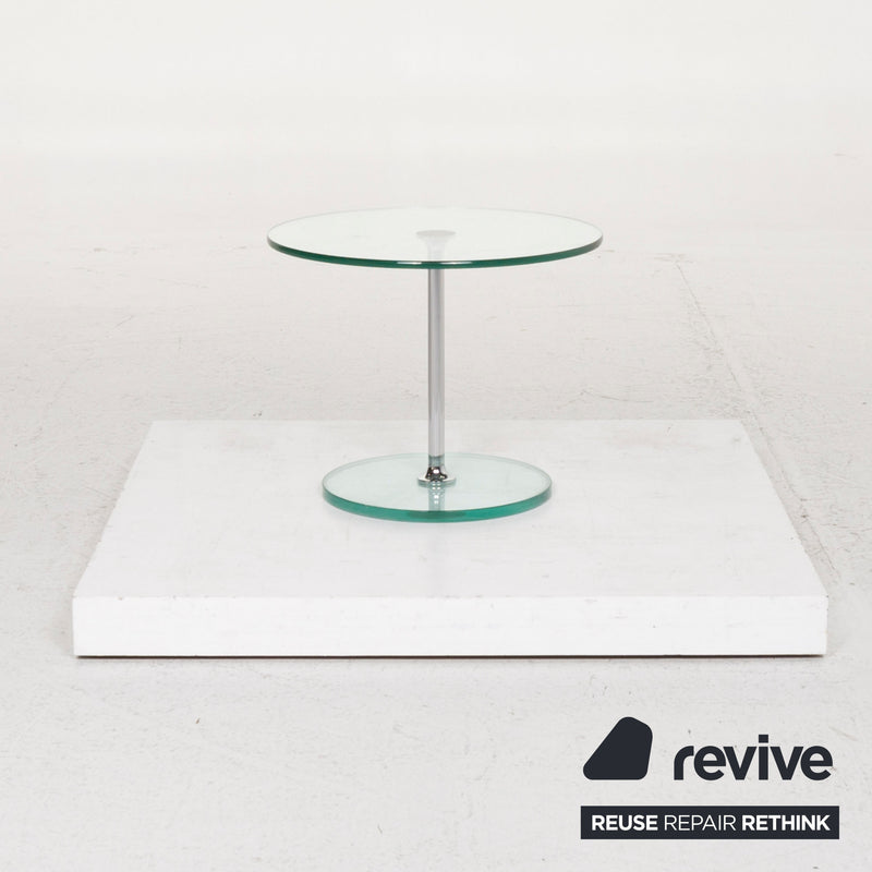 Draenert Largo 1010 Glas Tisch Silber Couchtisch 