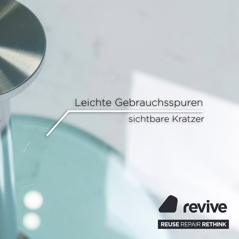 Draenert Largo 1010 Glas Tisch Silber Couchtisch 