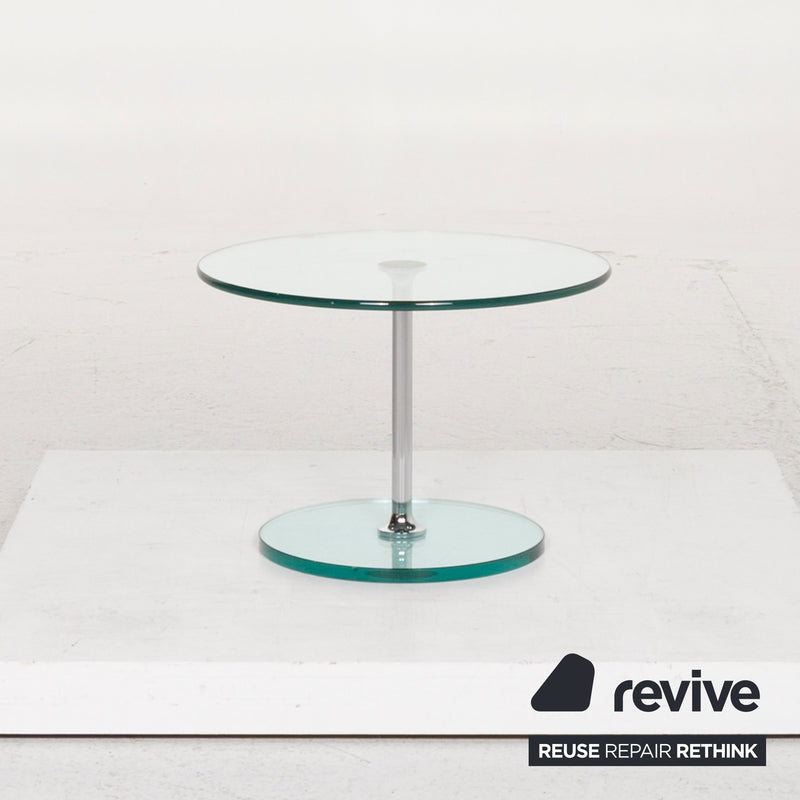 Draenert Largo 1010 Glas Tisch Silber Couchtisch 