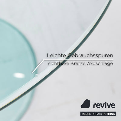 Draenert Largo 1010 Glas Tisch Silber Couchtisch #13067