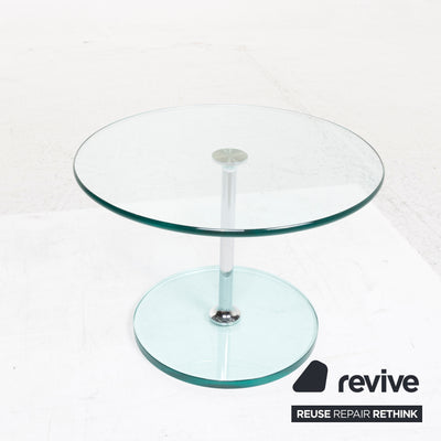 Draenert Largo 1010 Glas Tisch Silber Couchtisch #13067