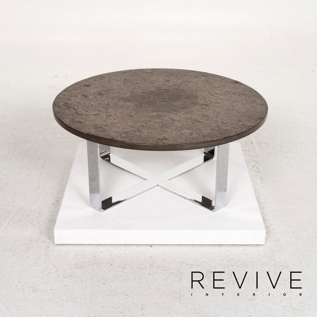 Draenert Slate Coffee Table Metal Table #13176