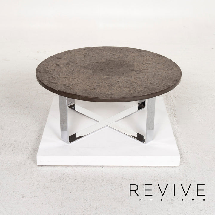 Draenert Slate Coffee Table Metal Table #13176