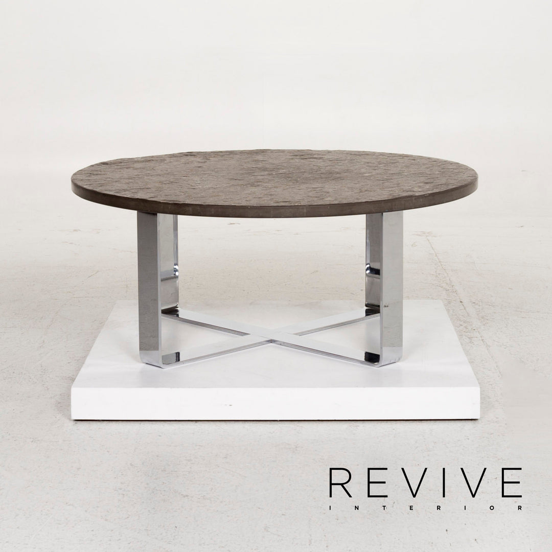 Draenert Slate Coffee Table Metal Table #13176