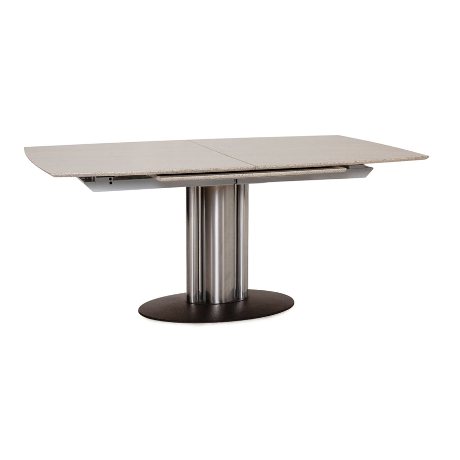 Draenert Stone Dining Table Gray Feature