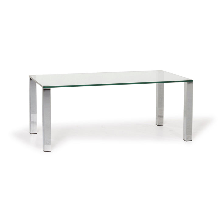 Draenert Why Not 1212 Glas Tisch Silber Couchtisch #13178